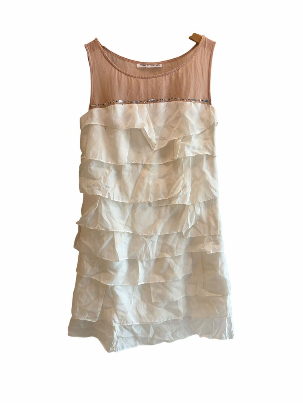 Tsumori Chisato Vintage Silk Ruffle Mini Dress - Picture 3 of 8